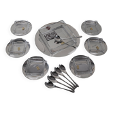 Dessert set, Italian design, 1970s, manufacturer: GOTTINGHEN