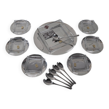 Dessert set, Italian design, 1970s, manufacturer: GOTTINGHEN
