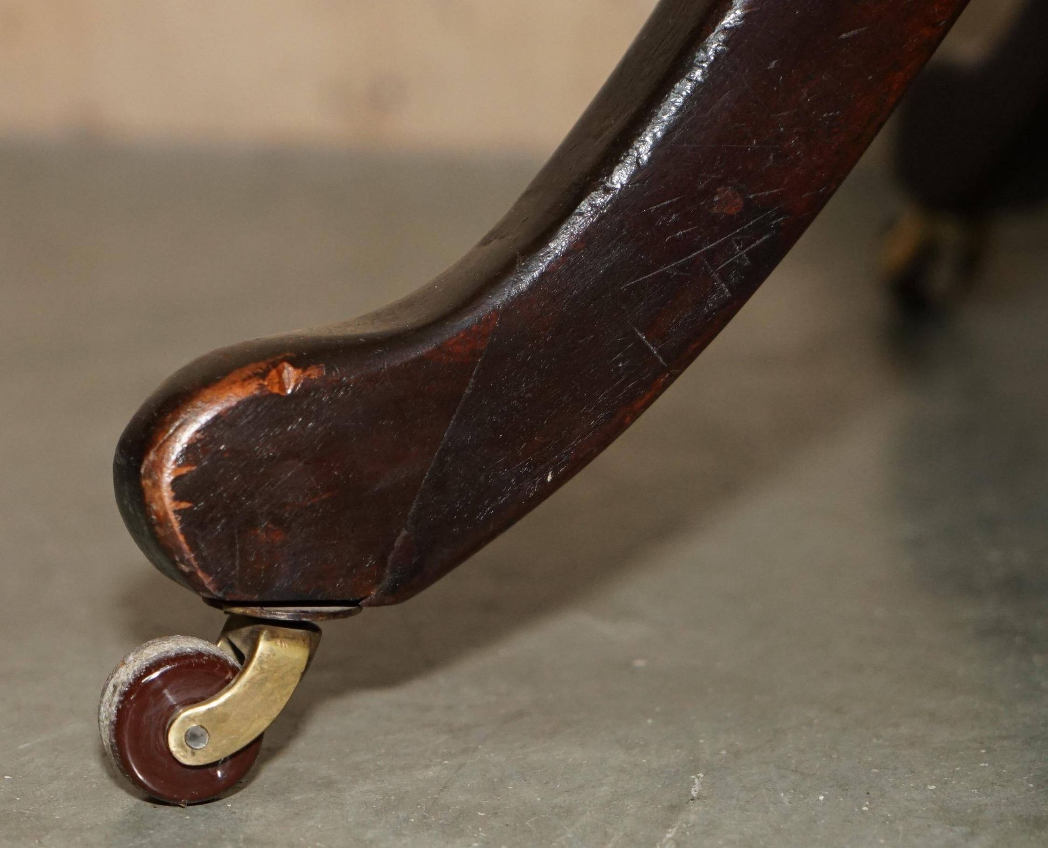 Fauteuil capitaine victorien antique cuir