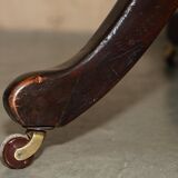 Victorian antique leather captain's chair