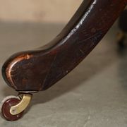 Fauteuil capitaine victorien antique cuir