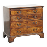 Antique 18th-Century English Chest of Drawers with Brushing Slide