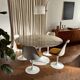 Tulip Knoll Table Saarinen + 4 chairs – Vintage design – Calacatta marble