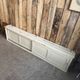 Vintage patinated work cabinet with sliding doors (renovated)