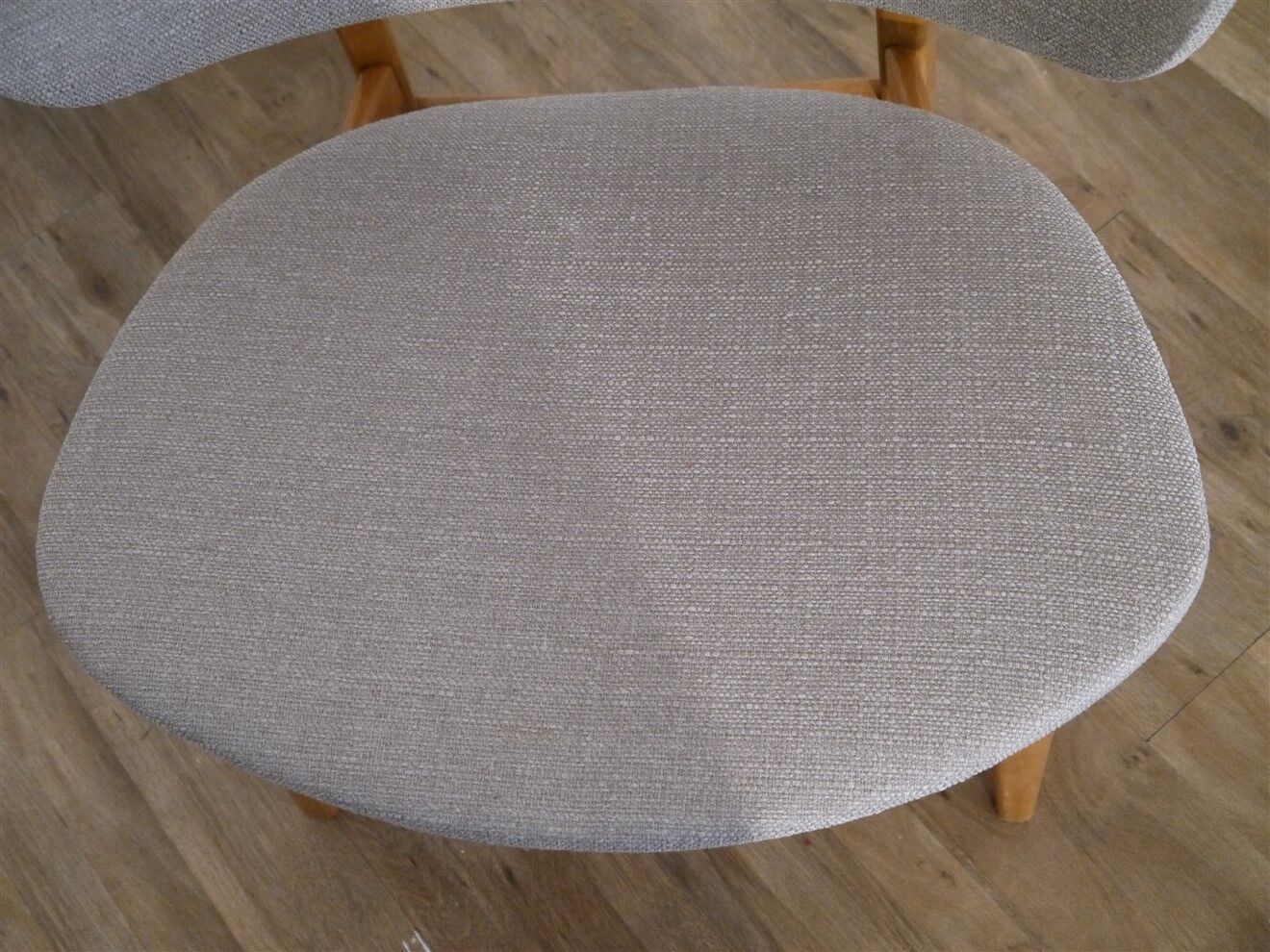 Vintage Scandinavian wooden armchair 1960