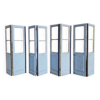 Double doors, two leaves, solid wood (Set of 4)