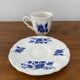 Aubusson earthenware cup and saucer from Sarreguemines FRANCE