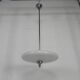 Art Deco pendant lamp with cloudy glass bowl, 1930s