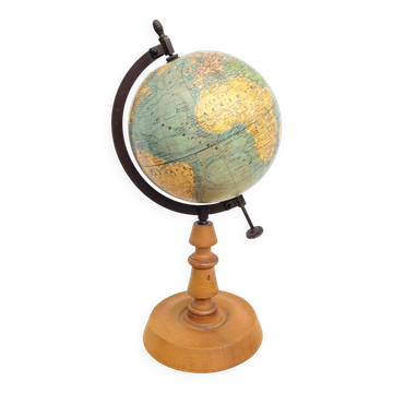 Globe terrestre mappemonde XIX° siècle par J. Forest