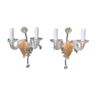 Pair of wall lamps.