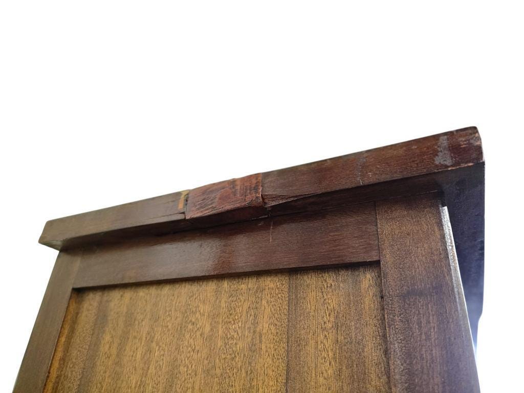 XL vintage display cabinet / laboratory cupboard / bookshelf