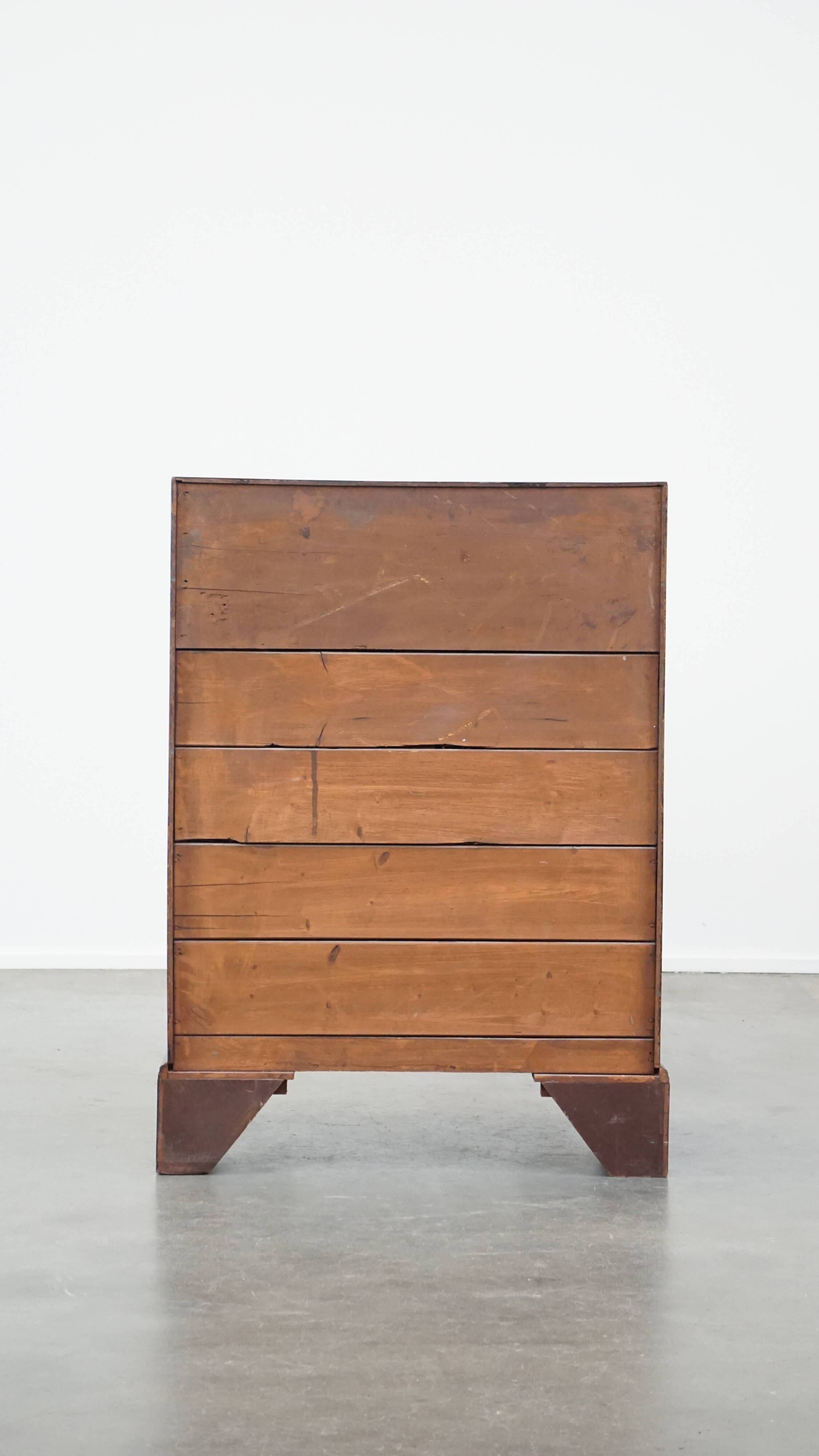 Antique subtle English secretaire from the early 19th century