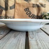 Porcelain service dish by Limoges france nenuphar rose decoration