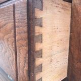 Art deco solid oak chest of drawers