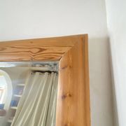 Very large mirror in antique pine.