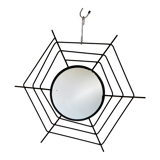 1960s vintage spiderweb wall mirror, 64 cm