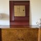 Luciano Frigerio, mod. Tartaro solid padouk mirror, Frigerio di Desio 1970s