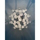Contemporary leaflets murano glass chandelier in vintage style
