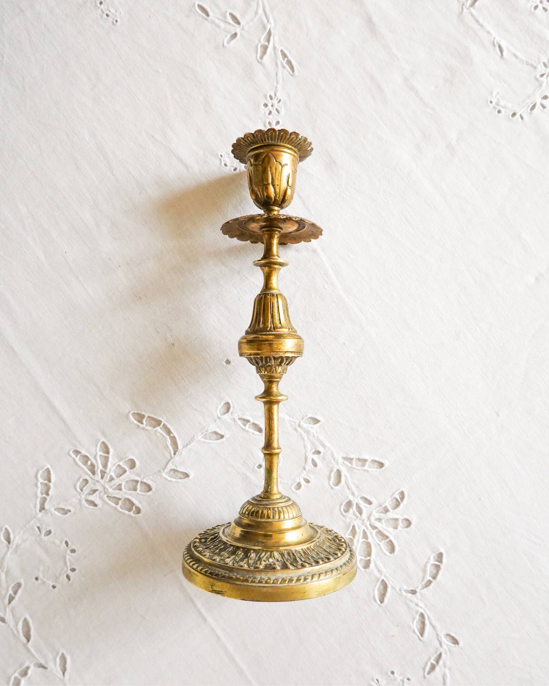Brass candle holder