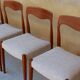 Set of 6 chairs Scandinavian teak by Niels Otto Møller