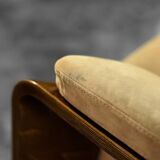 Mid-century norwegian modern two-seater sofa stressless pegasus low back loveseat from ekornes