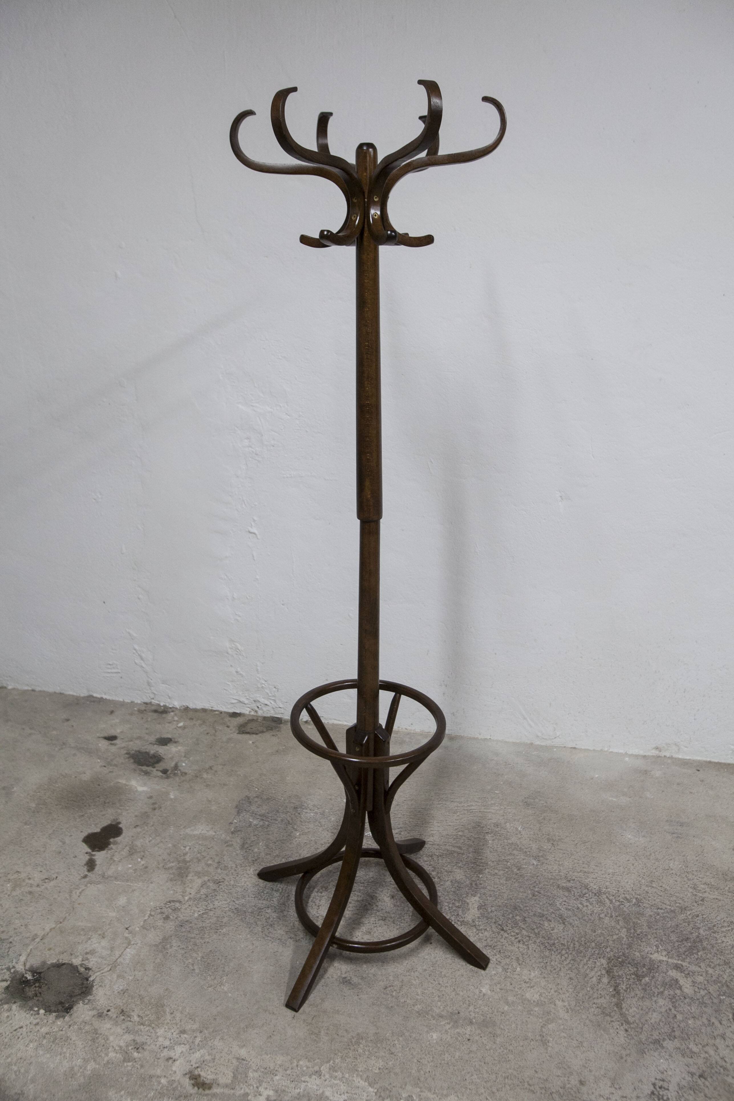 Baumann parrot coat rack 1970 dark oak