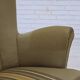 1960s, Danish highback armchair, original green furniture wool.