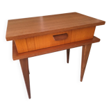 Scandinavian style teak bedside table from the late 60s