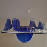 Blown glass globe hanging lamp 1970