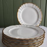 « Pallas » - 6 assiettes à dessert en porcelaine Limoges Balleroy & Cie