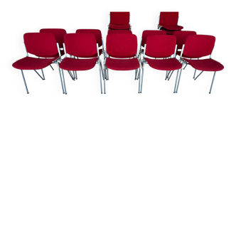 Set of 20 Giancarlo Piretti chairs model DSC 106 Italy 1973