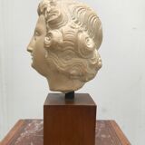 Bust angel head Louvre Museum