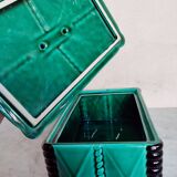 Art deco earthenware box