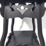 Art nouveau fifth wheel with three levels in black