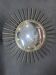 ancien Miroir Soleil Oeil De Sorcière laiton bruni