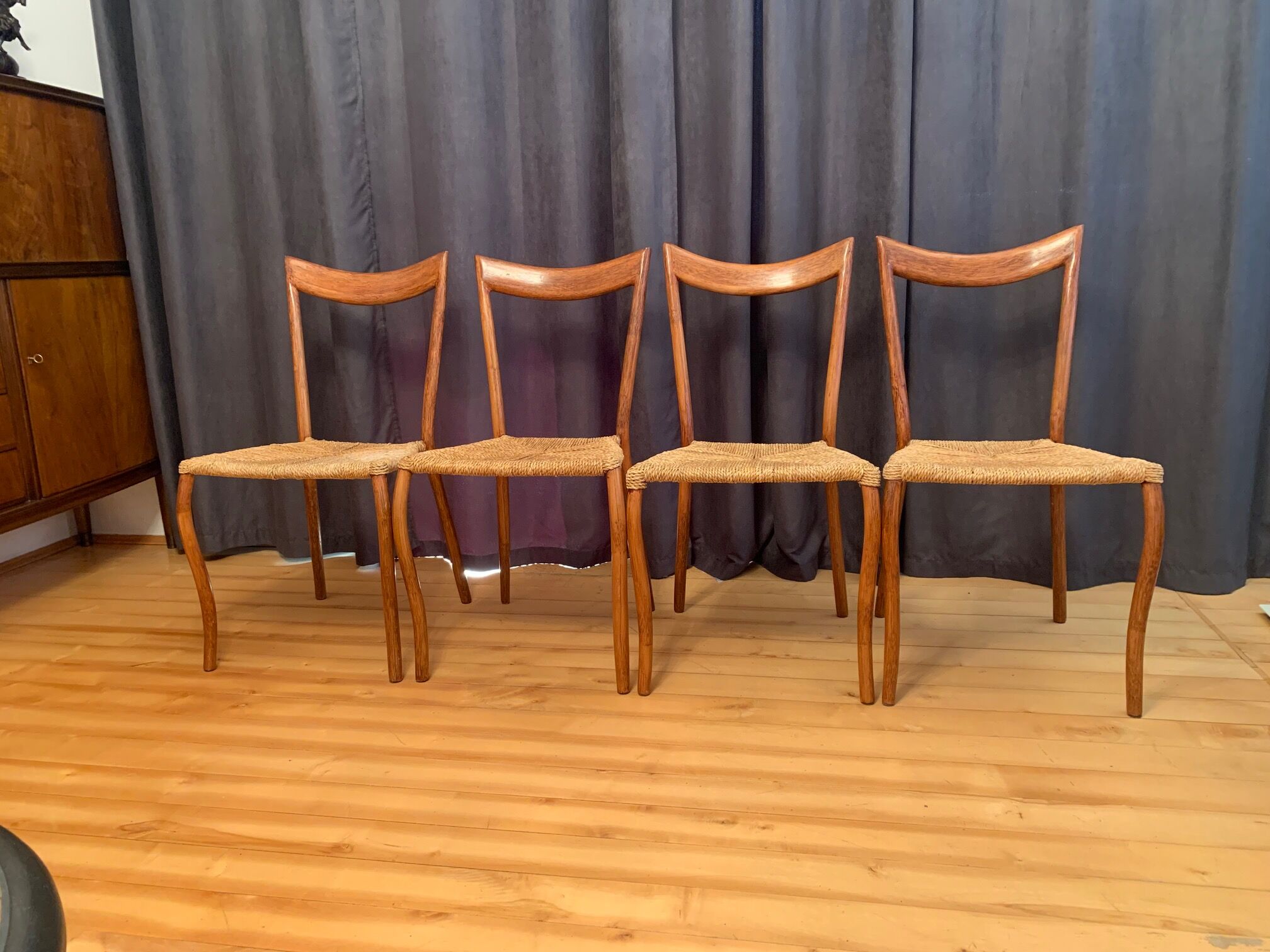 A set of four chairs, 1960s