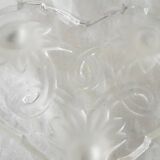 Heart shaped glass bowl