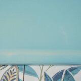 Set of 2 blue porcelain shelves, Porcher 1960