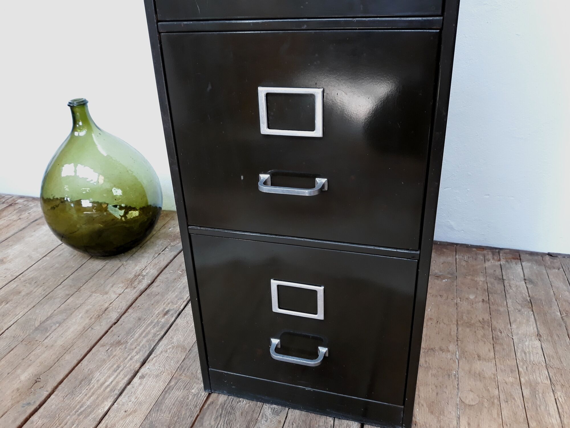 Industrial furniture metal drawers YAC 1950 vintage
