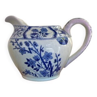 Pot à lait Damas Sarreguemines
