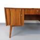 Double-sided executive desk in vintage Scandinavian style made of rosewood.