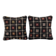 Set of 2 vintage kilim cushion covers 48x48 cm