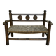 Wood and rope bench, 1950s, Dudouyt