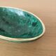 Vintage cup in malachite and brass