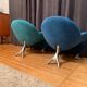 Pair of Papageno armchairs designed by Jan Armgardt, Leolux, Netherlands, 1990s