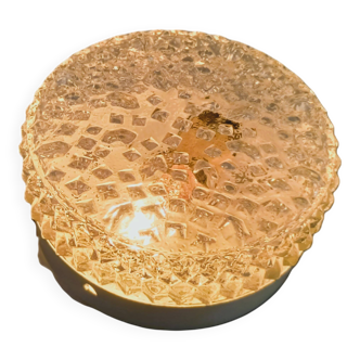 Vintage ceiling light RZB bubble glass 70s industrial