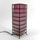 Modernist Glass Paste and Wrought Iron Table Lamp, Circa 1950-1960