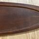 Plat poisson vintage bois et Métal– plateau de service saumon/truite –