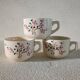 3 tasses terre de fer Lunéville