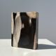 Symmetrical multicolored petrified wood soap dish